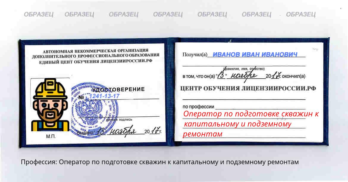 Оператор по подготовке скважин к капитальному и подземному ремонтам Каспийск